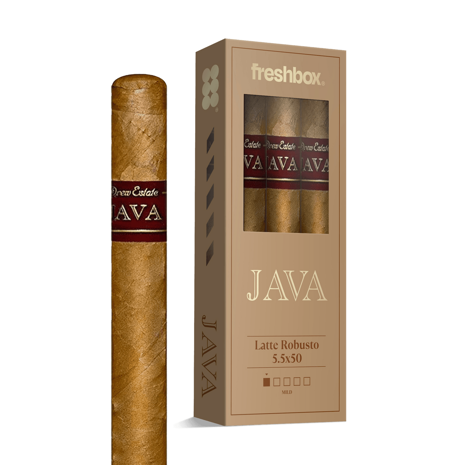 Java Latte Robusto 5.5x50 FreshBox | Cigar 3-Pack - Liquor Boutique