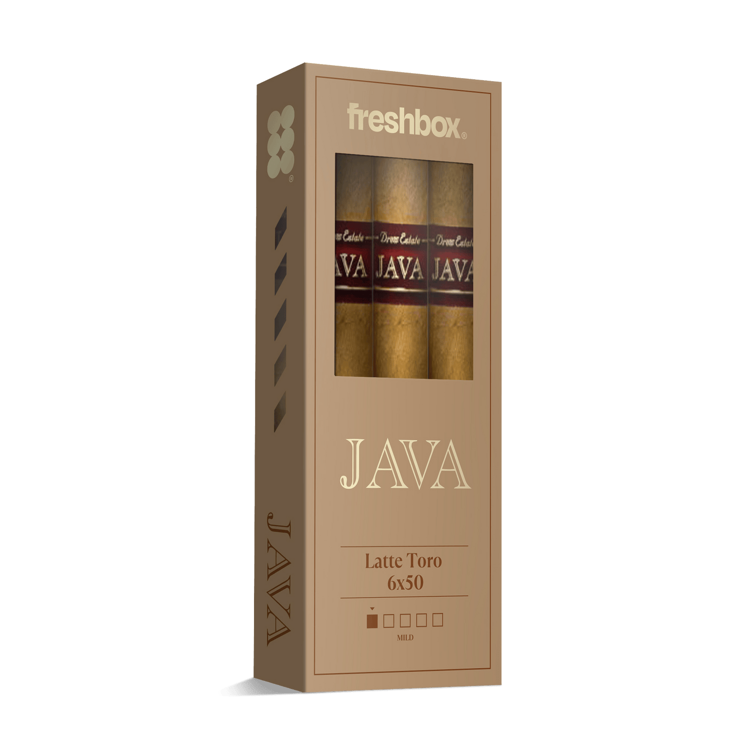 Java Latte Toro 6x50 FreshBox | Cigar 3-Pack - Liquor Boutique