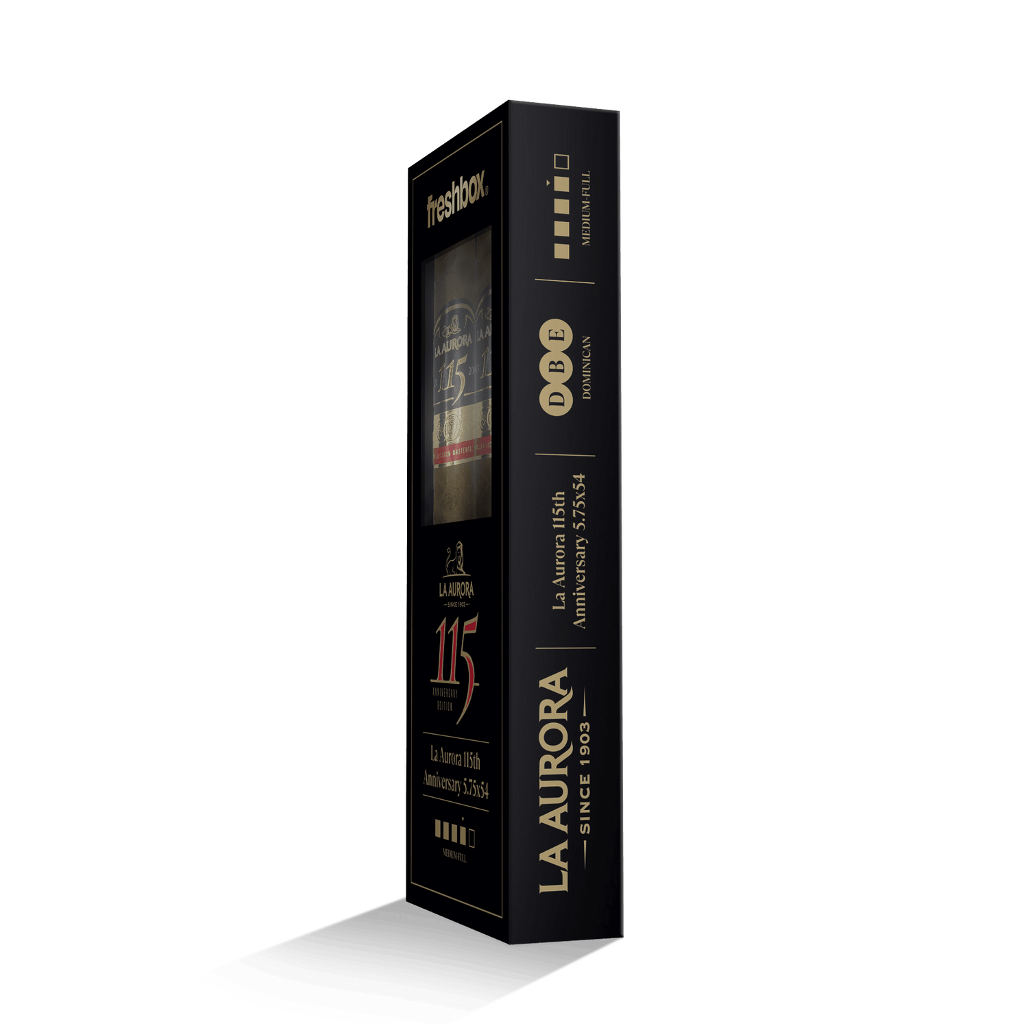 La Aurora 115th Anniversary 5.75x54 FreshBox | Cigar 3-Pack - Liquor Boutique