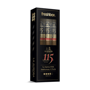La Aurora 115th Anniversary 5.75x54 FreshBox | Cigar 3-Pack - Liquor Boutique