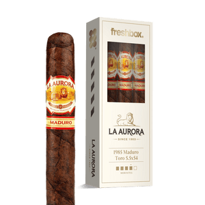 La Aurora 1985 Maduro Toro 5.5x54 FreshBox | Cigar 3-Pack - Liquor Boutique