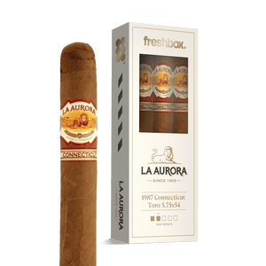 La Aurora 1987 Connecticut Toro 5.75x54 FreshBox | Cigar 3-Pack - Liquor Boutique