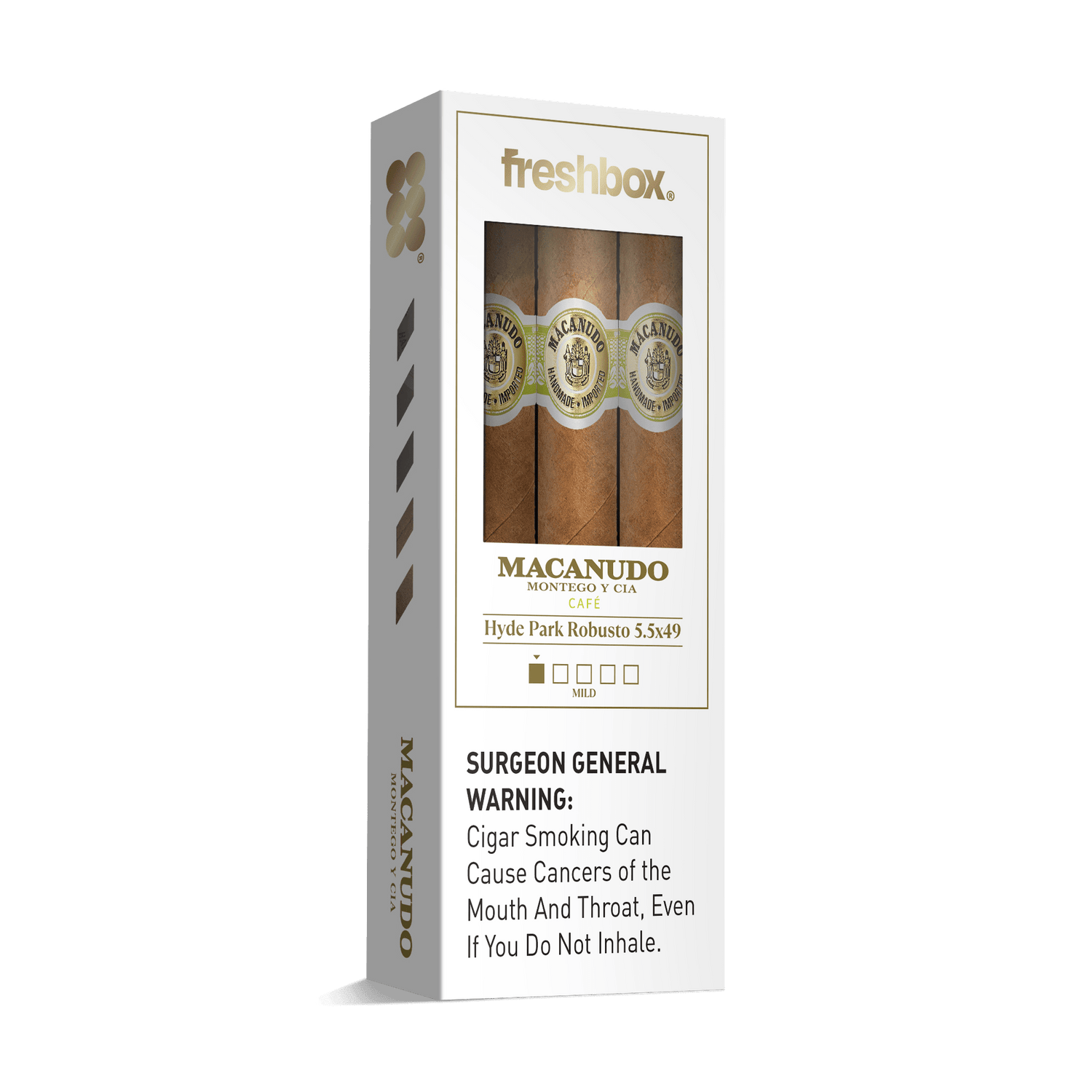 Macanudo Hyde Park 5.5x49 FreshBox | Cigar 3-Pack - Liquor Boutique