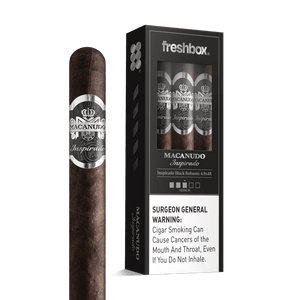 Macanudo Inspirado Black Robusto 4.8x48 FreshBox | Cigar 3-Pack - Liquor Boutique