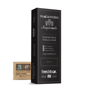 Macanudo Inspirado Black Robusto 4.8x48 FreshBox | Cigar 3-Pack - Liquor Boutique