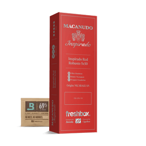Macanudo Inspirado Red Robusto 5x50 FreshBox | Cigar 3-Pack - Liquor Boutique
