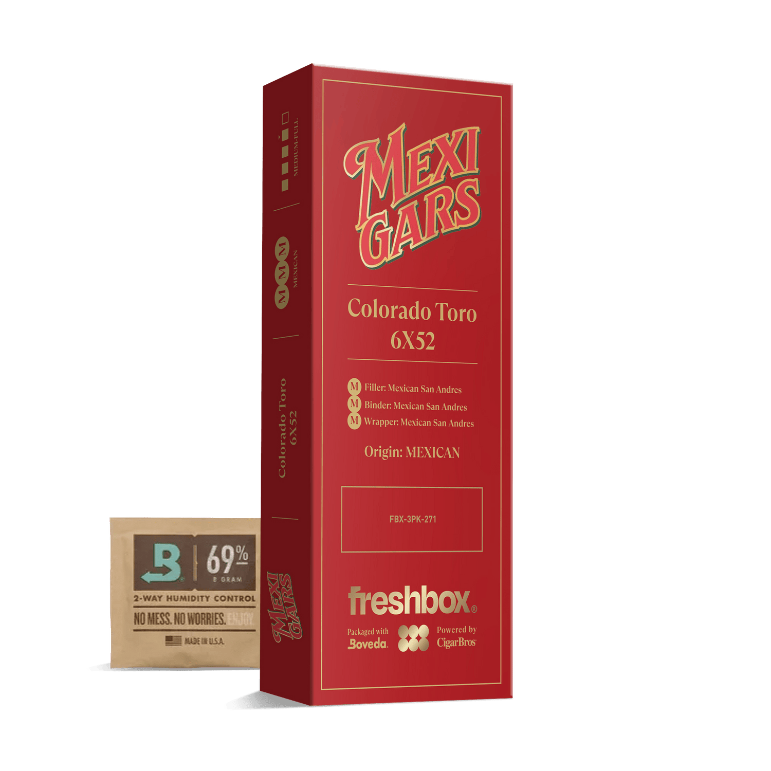 Mexigar Colorado 6x52 FreshBox | Cigar 3-Pack - Liquor Boutique