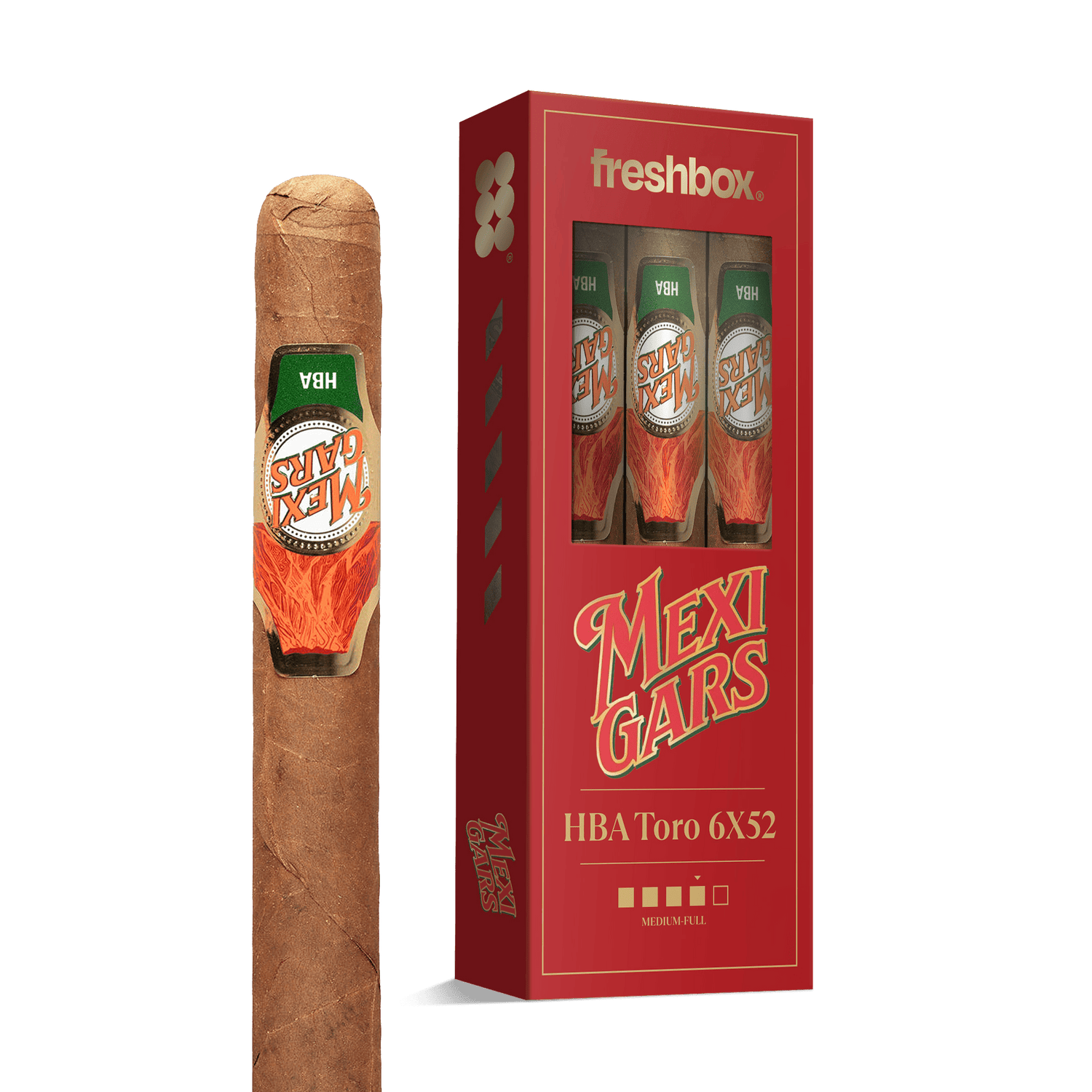 Mexigar HBA 6x52 FreshBox | Cigar 3-Pack - Liquor Boutique