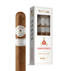 Montecristo White Toro 6x54 FreshBox | Cigar 3-Pack - Liquor Boutique