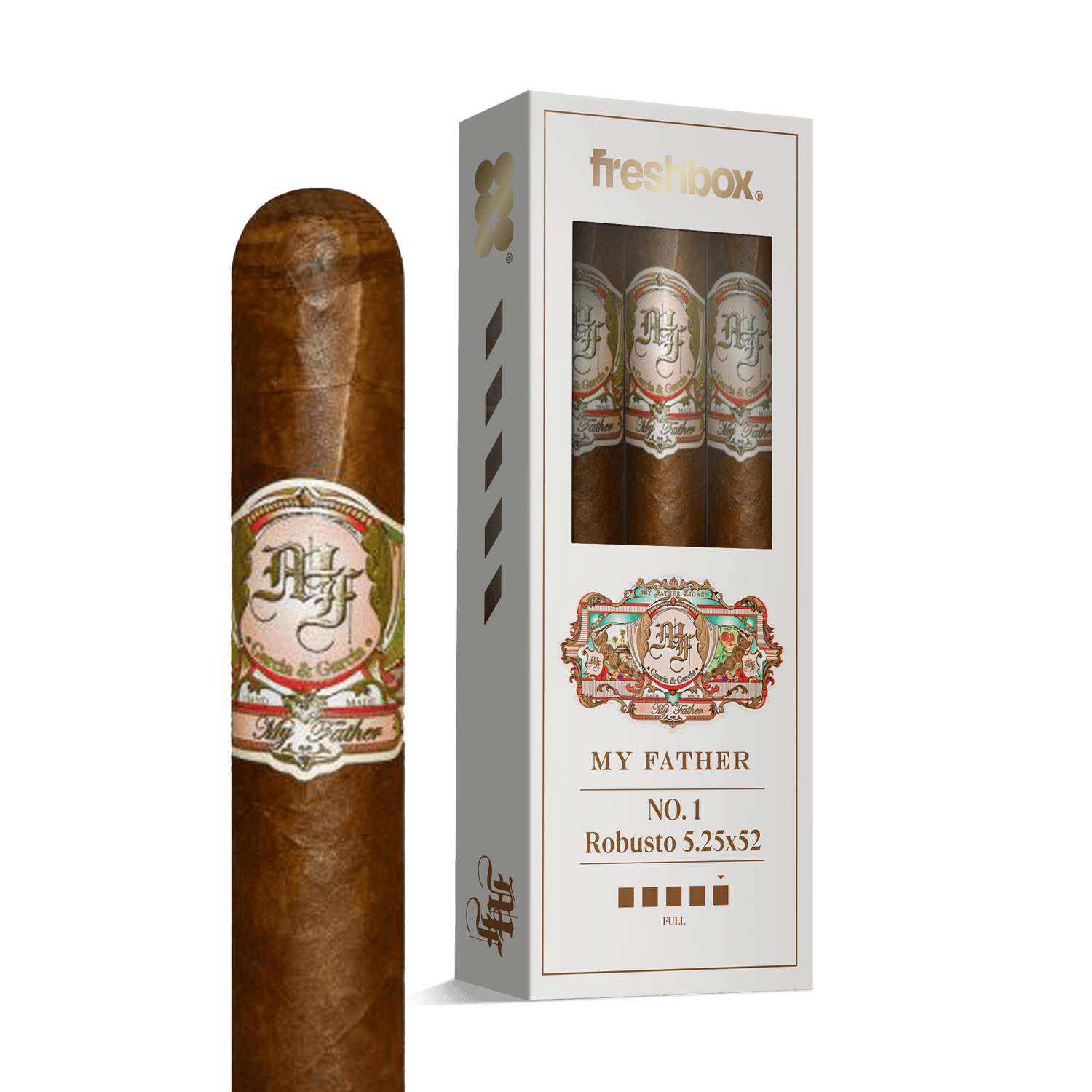My Father NO. 1 Robusto 5.25x52 FreshBox | Cigar 3-Pack - Liquor Boutique