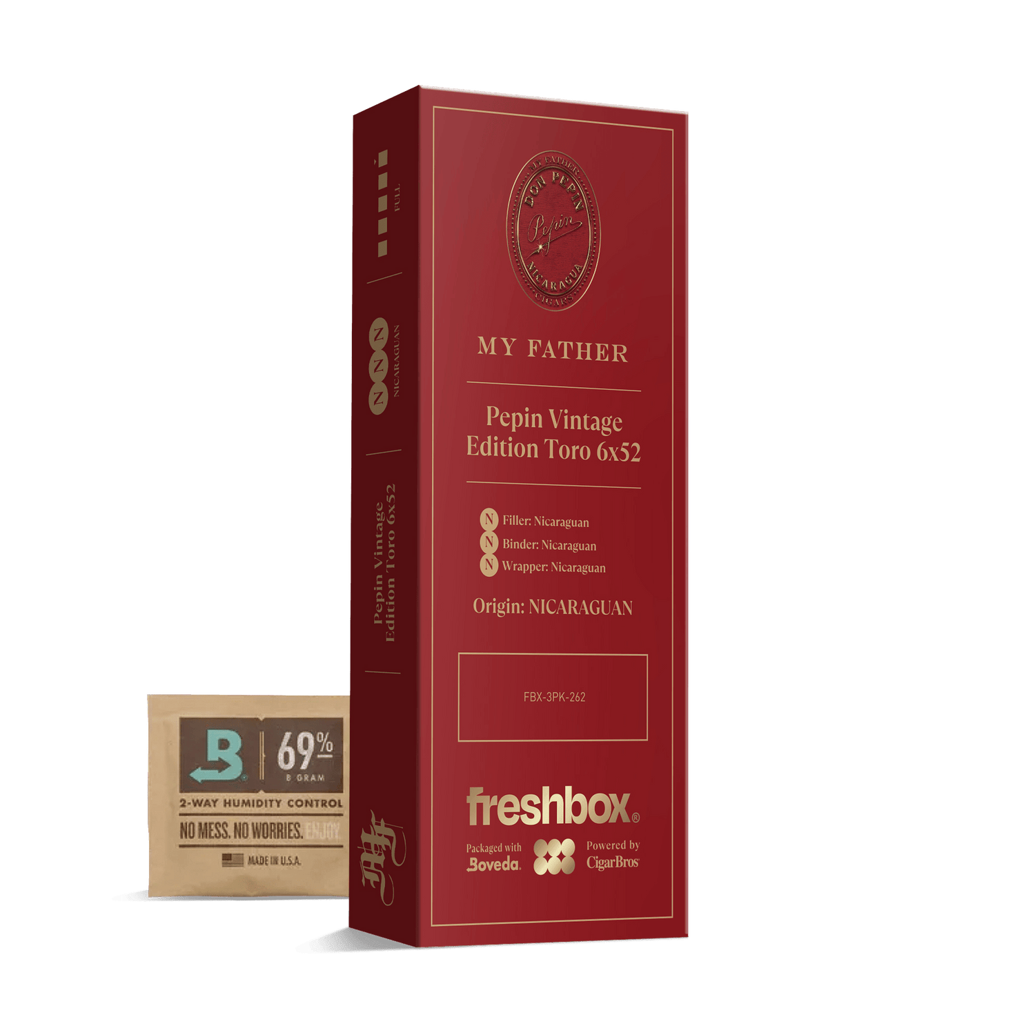 My Father Pepin Vintage Edition Toro 6x52 FreshBox | Cigar 3-Pack - Liquor Boutique