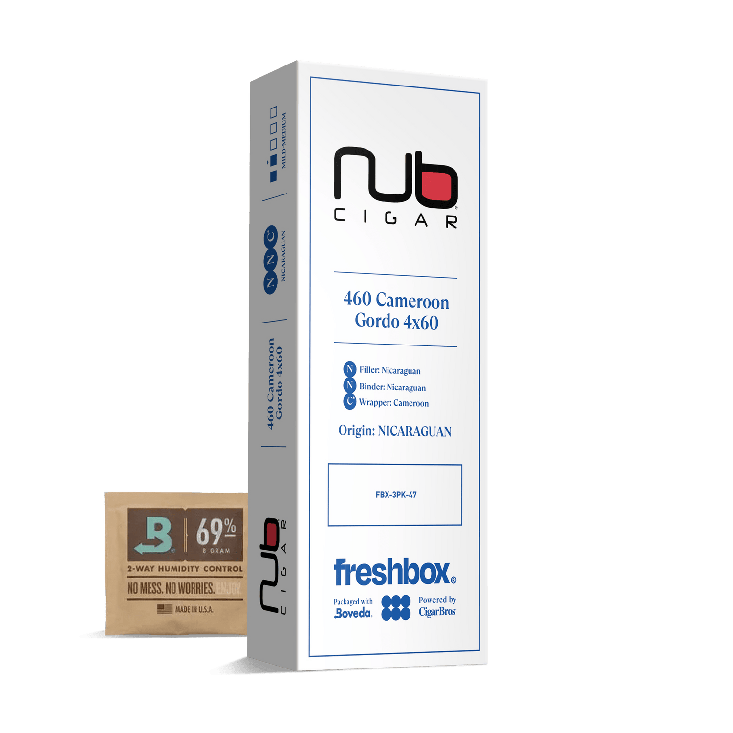 Nub 460 Cameroon 4x60 FreshBox | Cigar 3-Pack - Liquor Boutique
