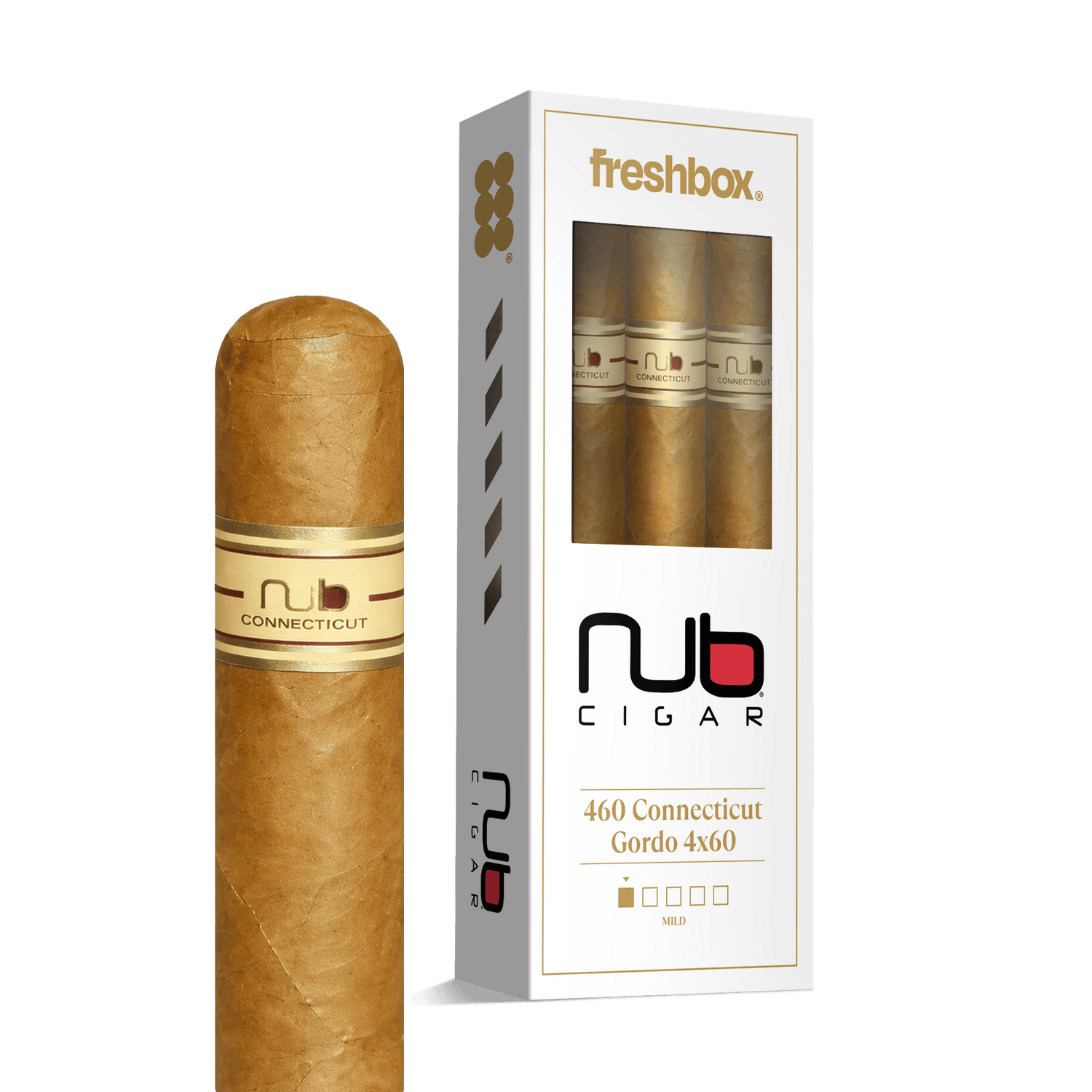 Nub 460 Connecticut 4x60 FreshBox | Cigar 3-Pack - Liquor Boutique