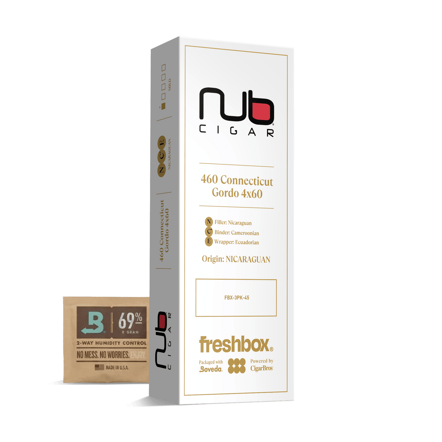 Nub 460 Connecticut 4x60 FreshBox | Cigar 3-Pack - Liquor Boutique