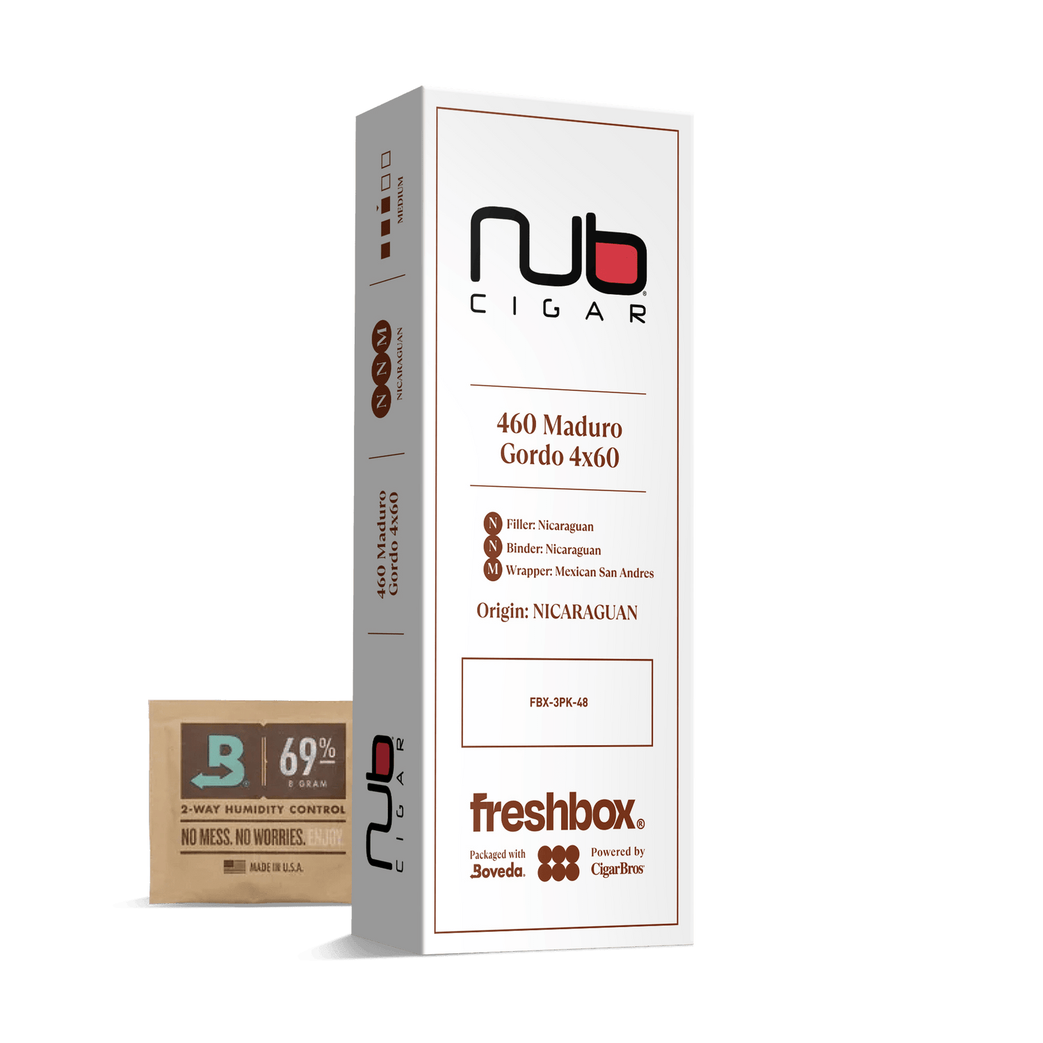 Nub 460 Maduro 4x60 FreshBox | Cigar 3-Pack - Liquor Boutique