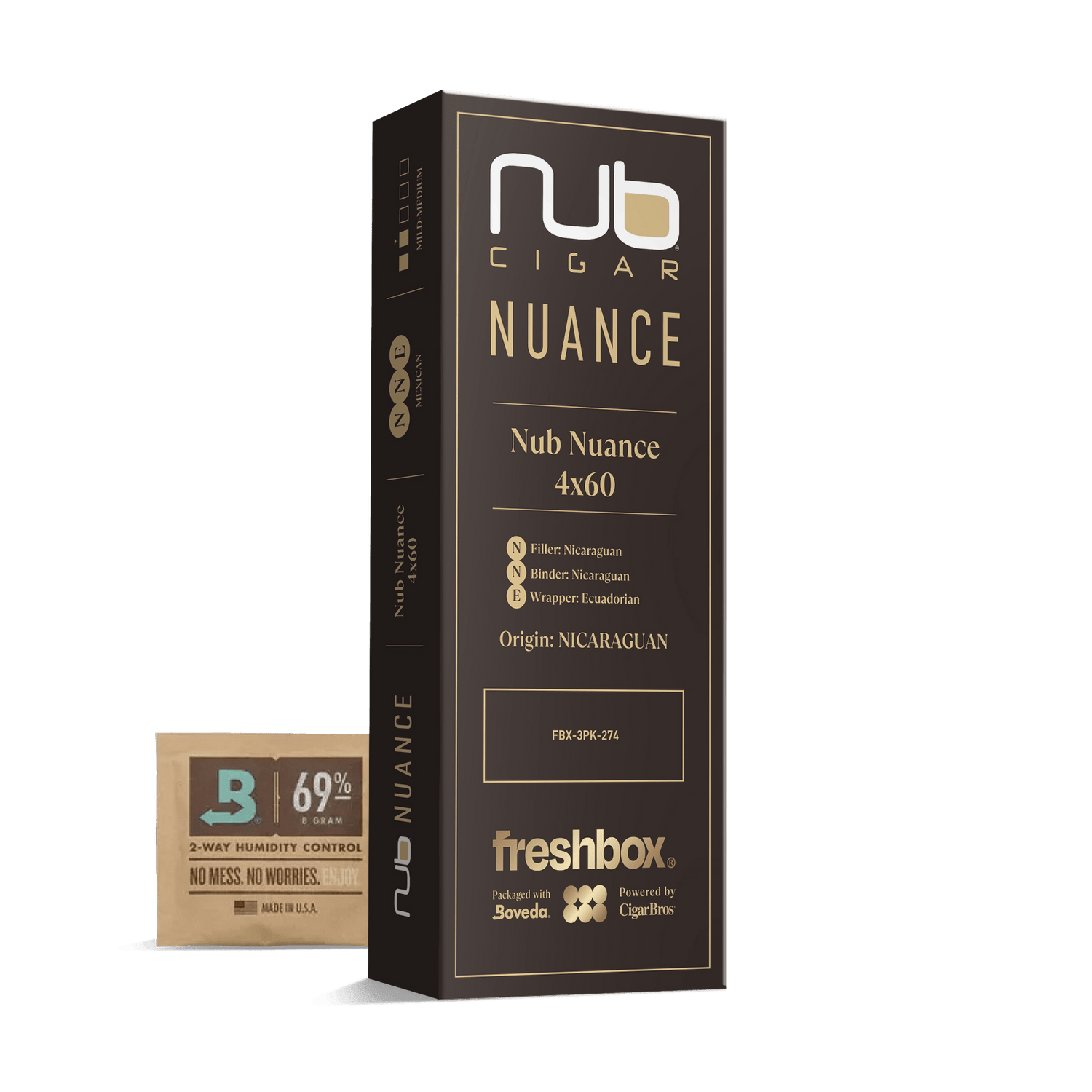 Nub Nuance 4x60 FreshBox | Cigar 3-Pack - Liquor Boutique