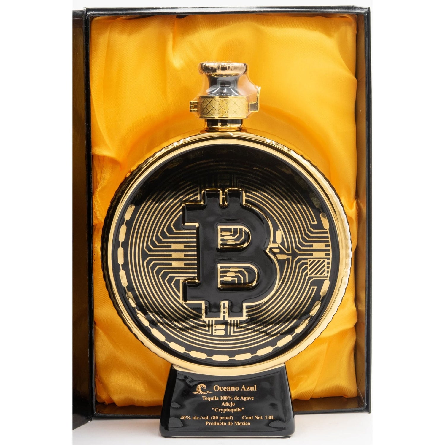 Oceano Azul Bitcoin Crytopquila Anejo Tequila 1L - Liquor Boutique