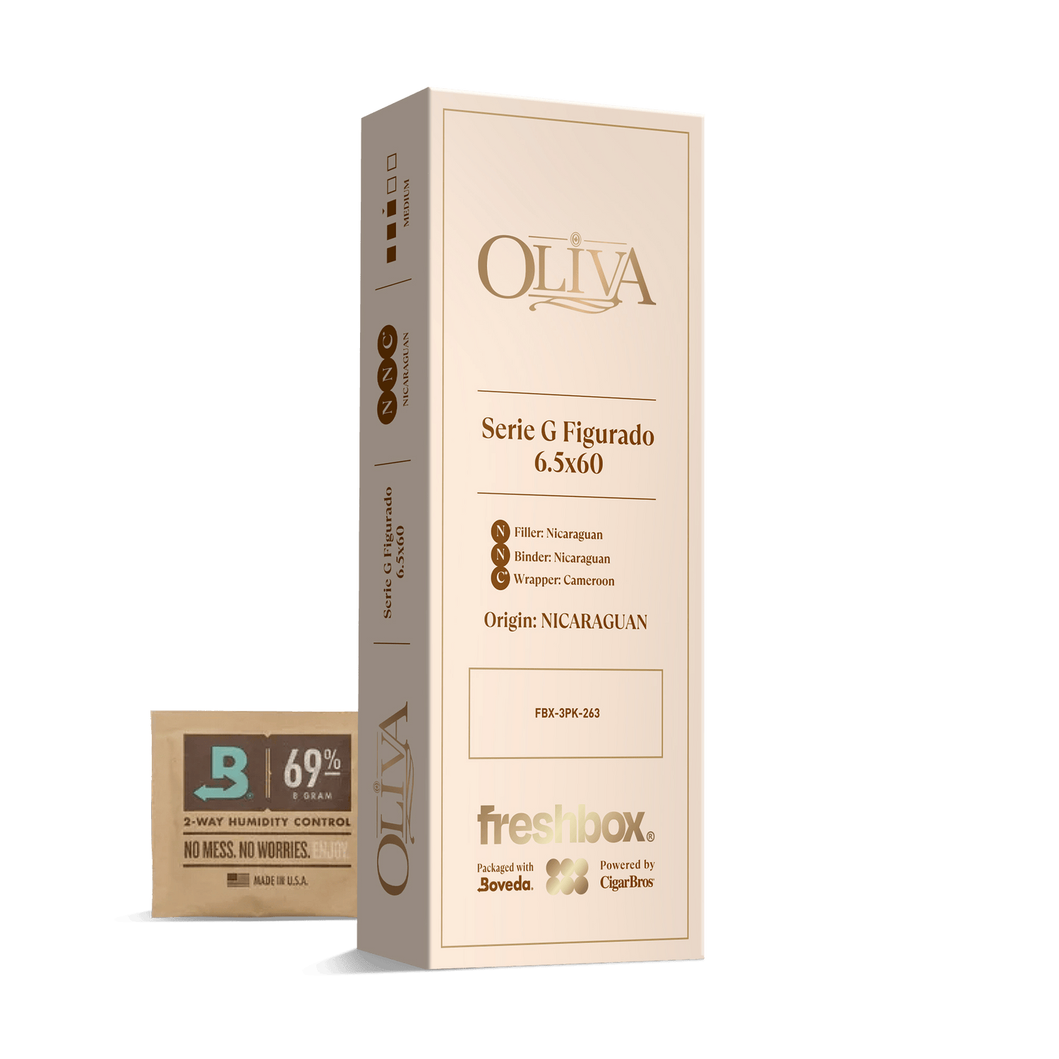 Oliva Serie G Figurado 6.5x60 FreshBox | Cigar 3-Pack - Liquor Boutique