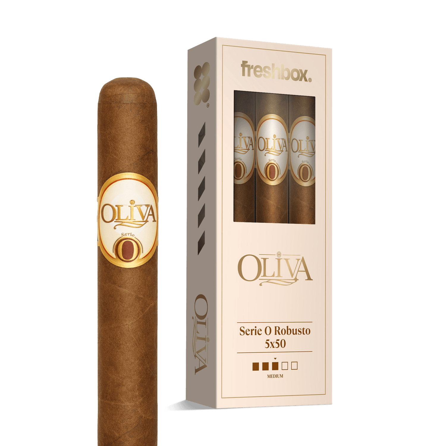 Oliva Serie O Robusto 5x50 FreshBox | Cigar 3-Pack - Liquor Boutique