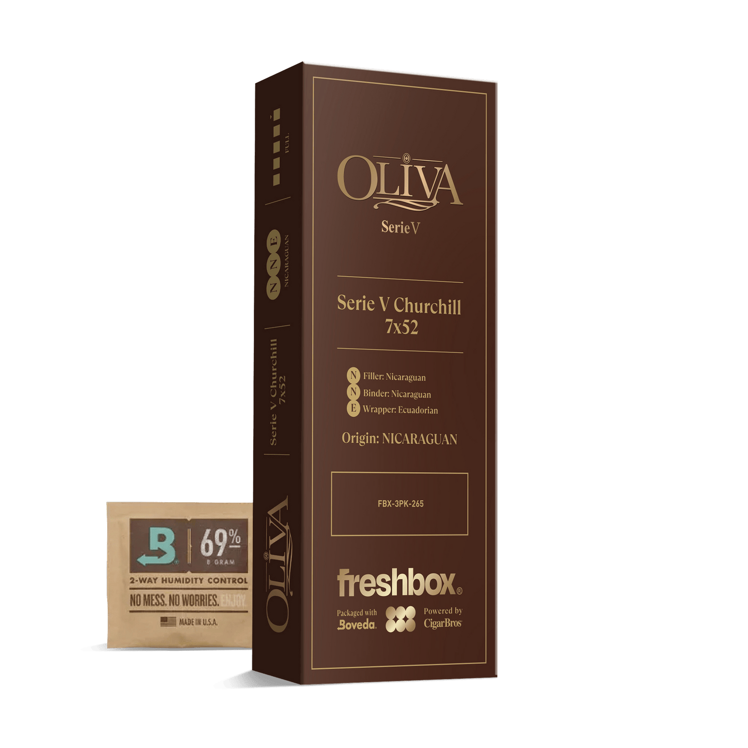 Oliva Serie V Churchill 7x52 FreshBox | Cigar 3-Pack - Liquor Boutique