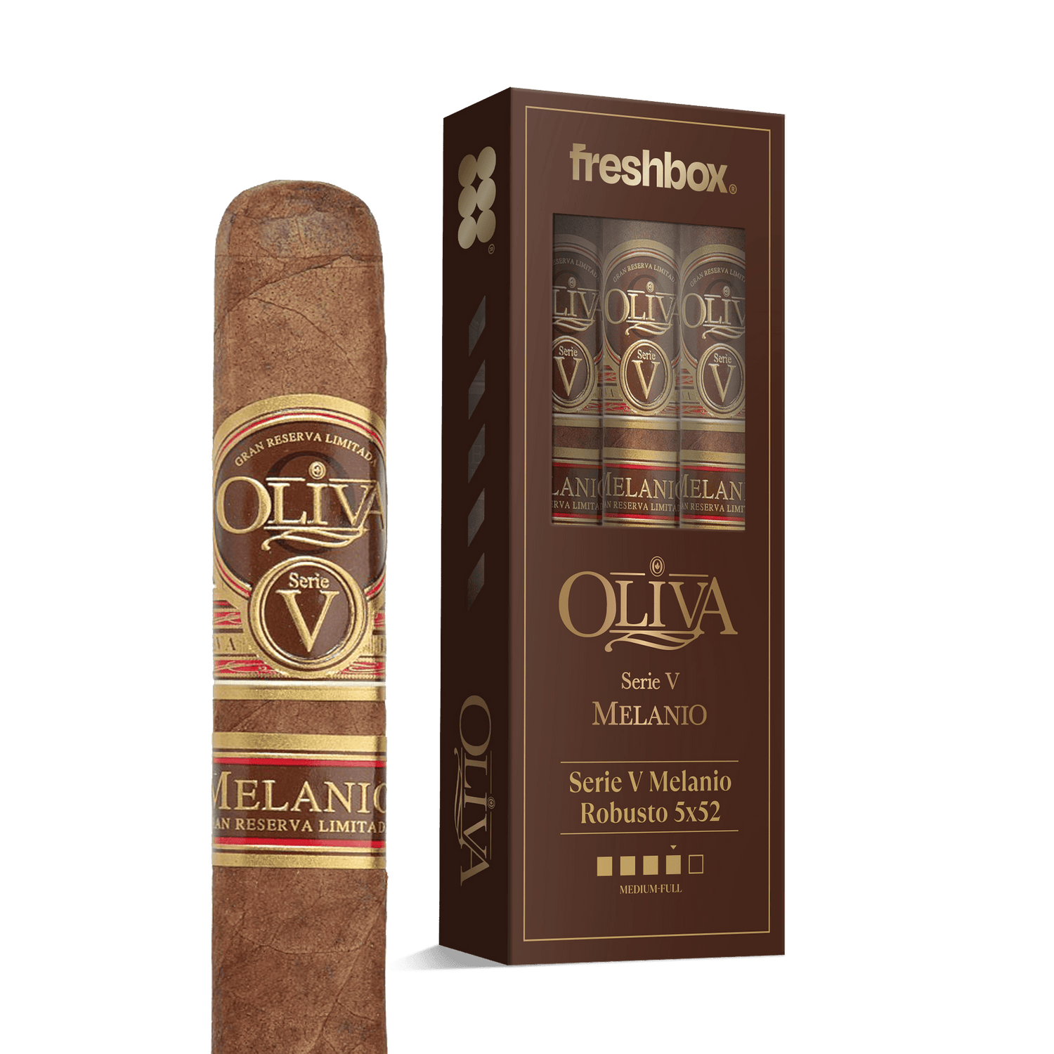Oliva Serie V Melanio Robusto 5x52 FreshBox | Cigar 3-Pack - Liquor Boutique