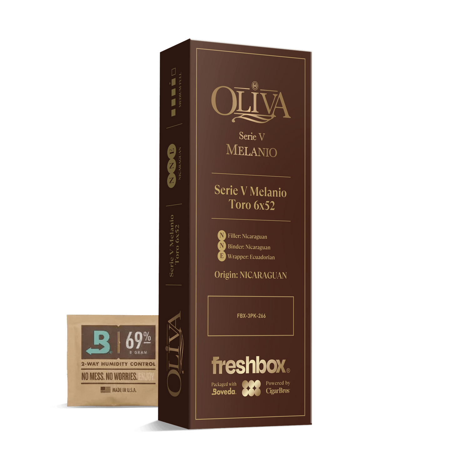 Oliva Serie V Melanio Toro 6x52 FreshBox | Cigar 3-Pack - Liquor Boutique