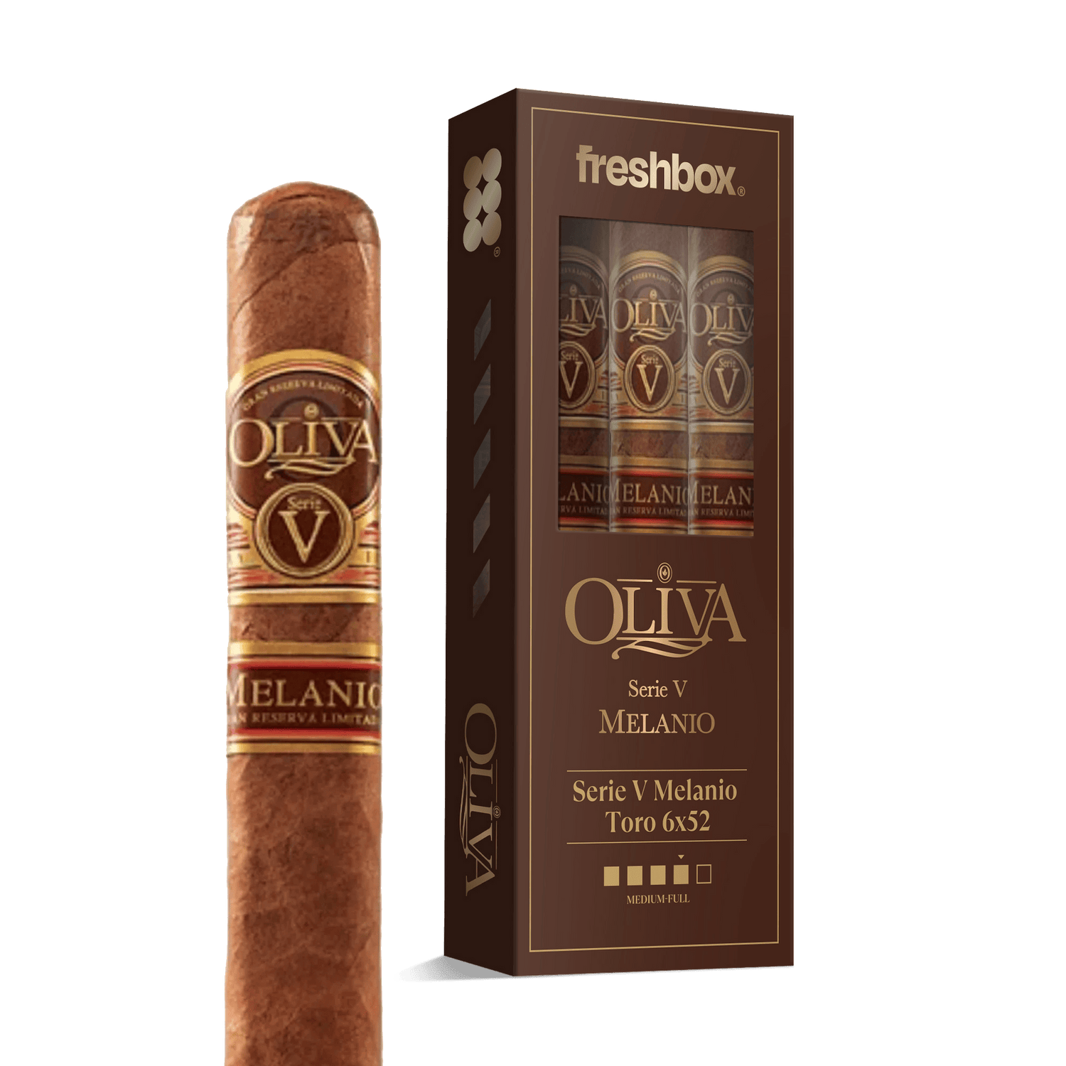 Oliva Serie V Melanio Toro 6x52 FreshBox | Cigar 3-Pack - Liquor Boutique