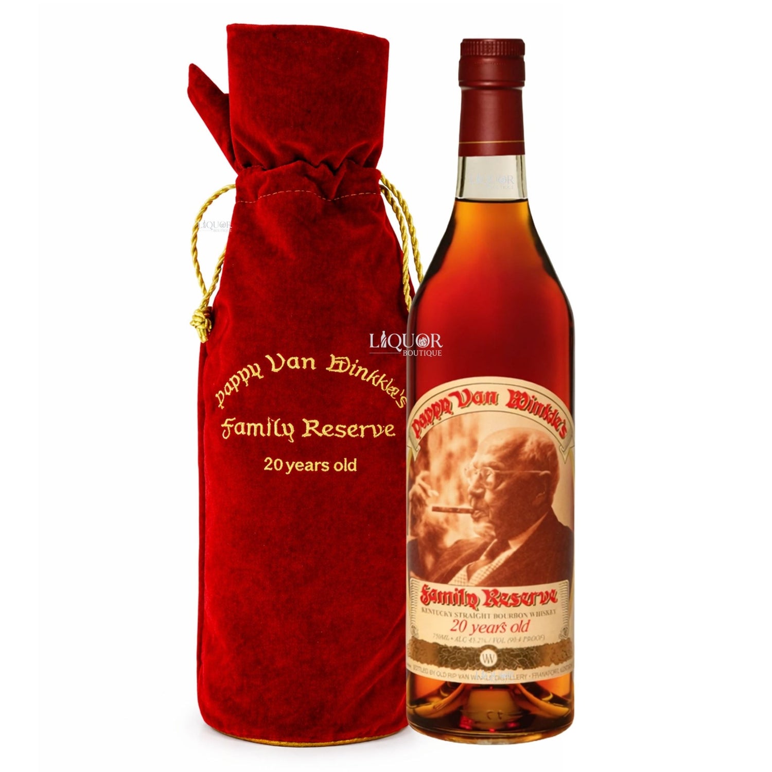 Pappy Van Winkle 20 Year Bourbon Whiskey 750ml - Liquor Boutique