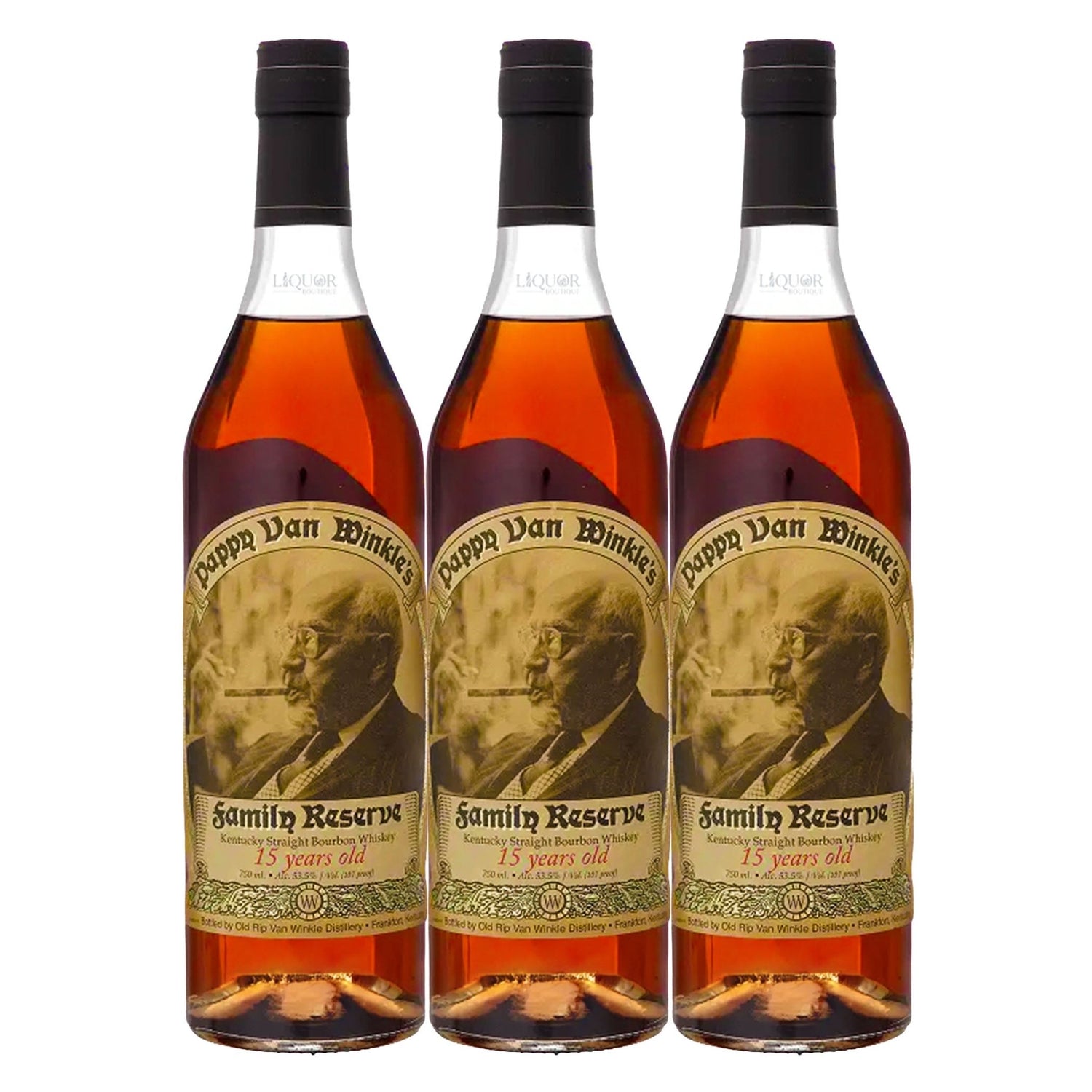 Pappy Van Winkle Family Reserve 15 Year Bourbon Whiskey 750ml - Liquor Boutique