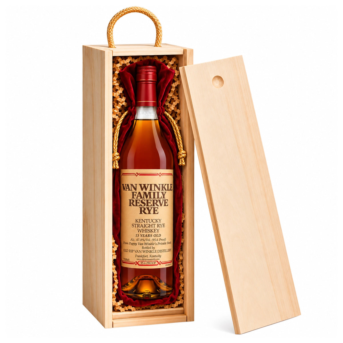 Van Winkle Family Reserve 13 Year Rye Whiskey with Wooden Gift Box 750ml
