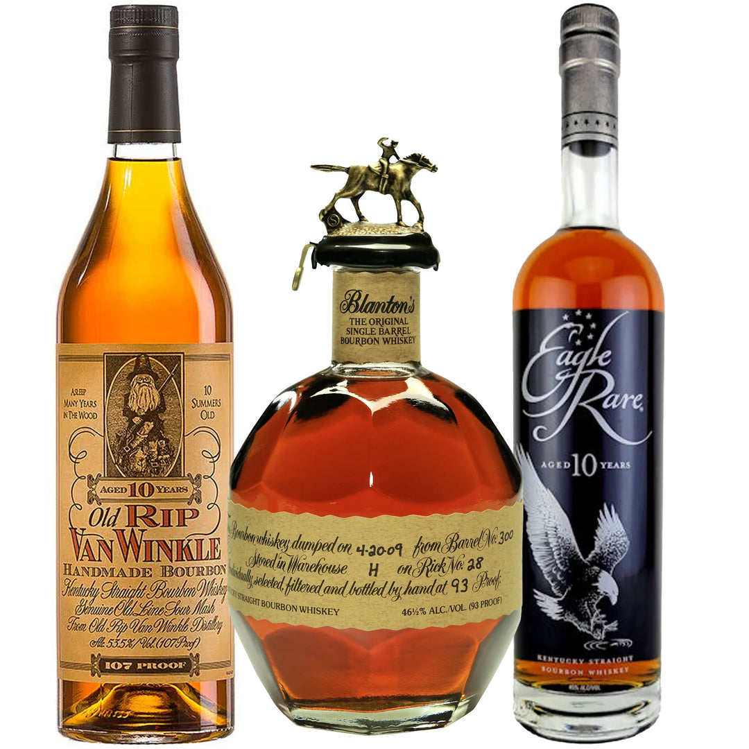 Old Rip Van Winkle, Blanton's, & Eagle Rare Whiskey Bundle