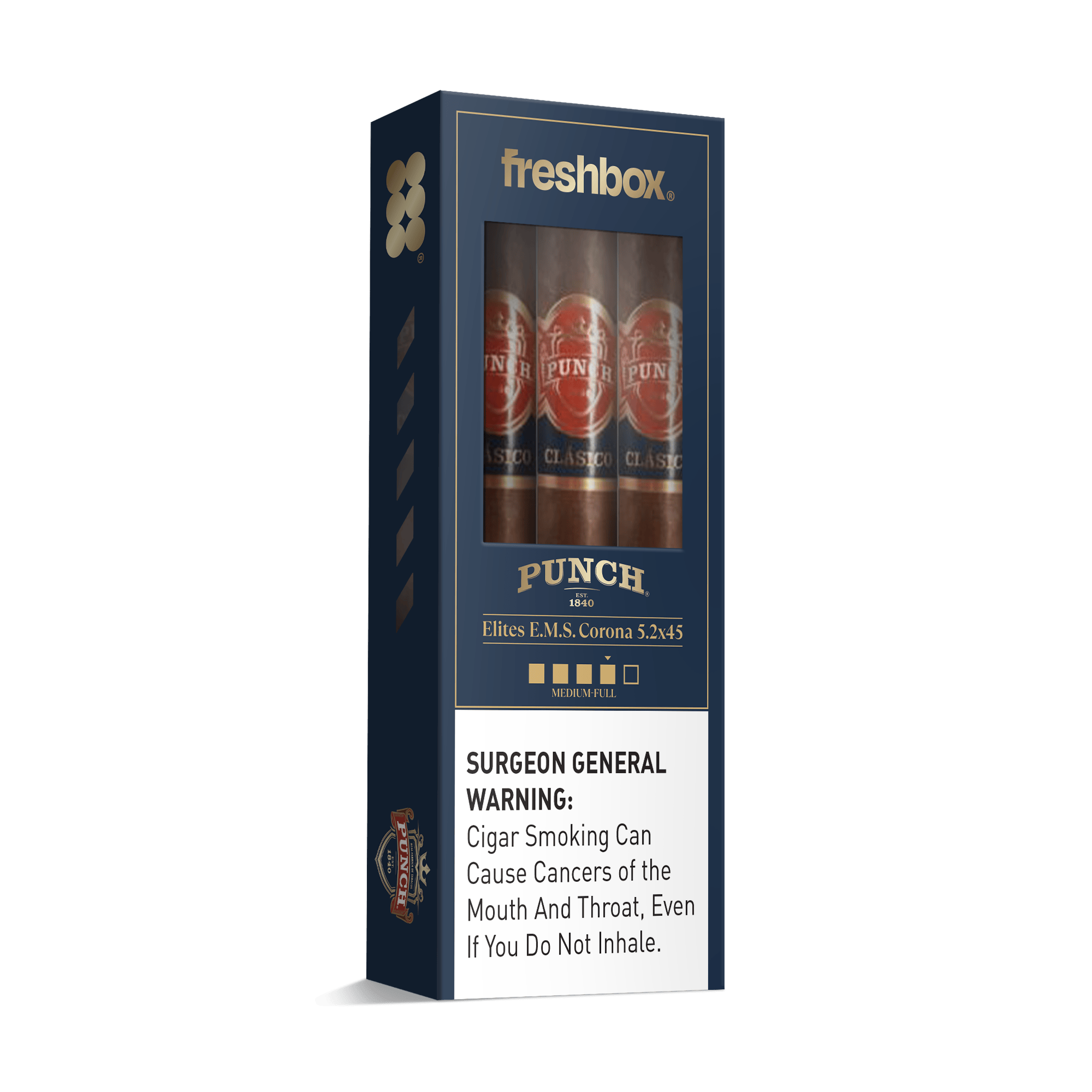 Punch Elites E.M.S. 5.2x45 FreshBox | Cigar 3-Pack
