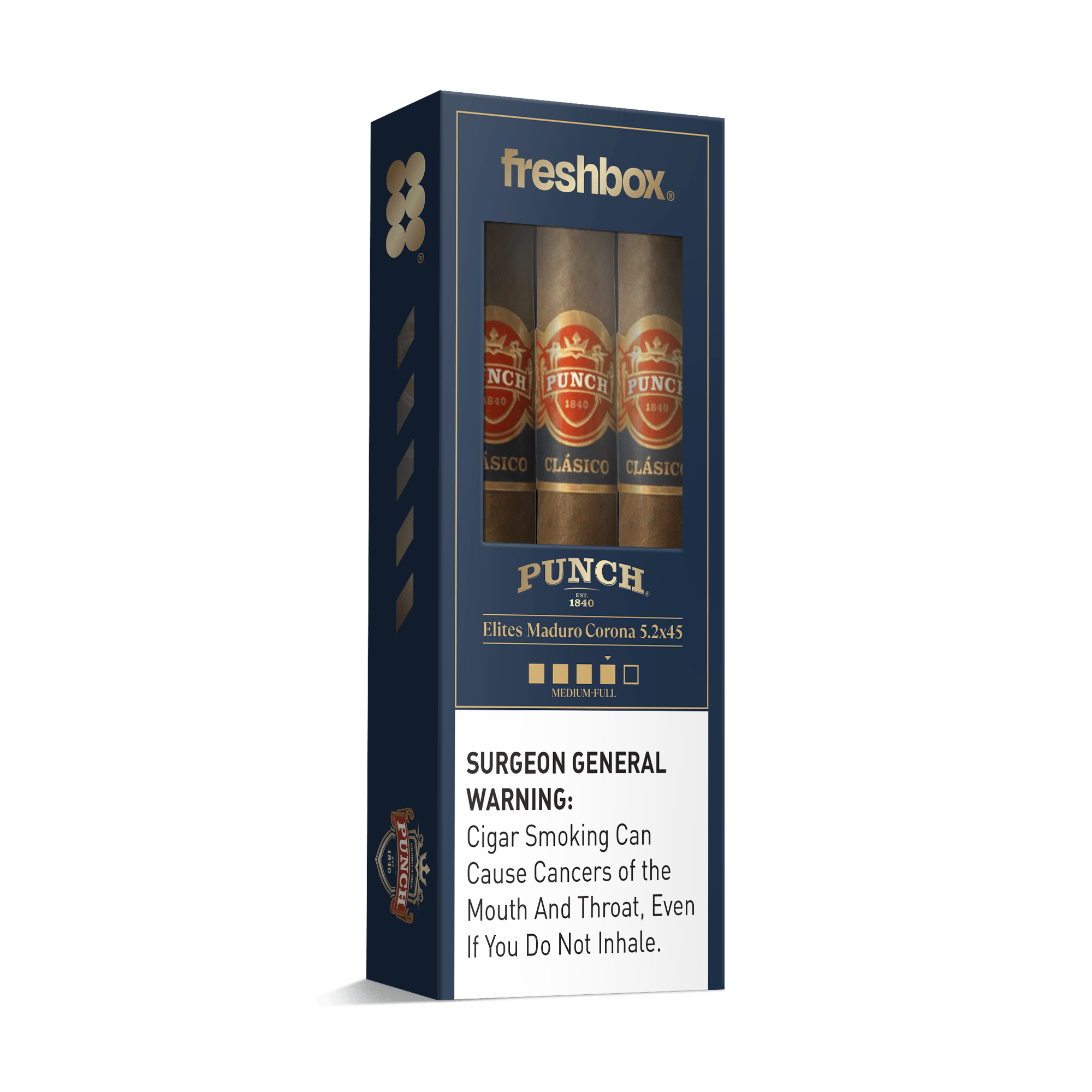 Punch Elites Maduro 5.2x45 FreshBox | Cigar 3-Pack