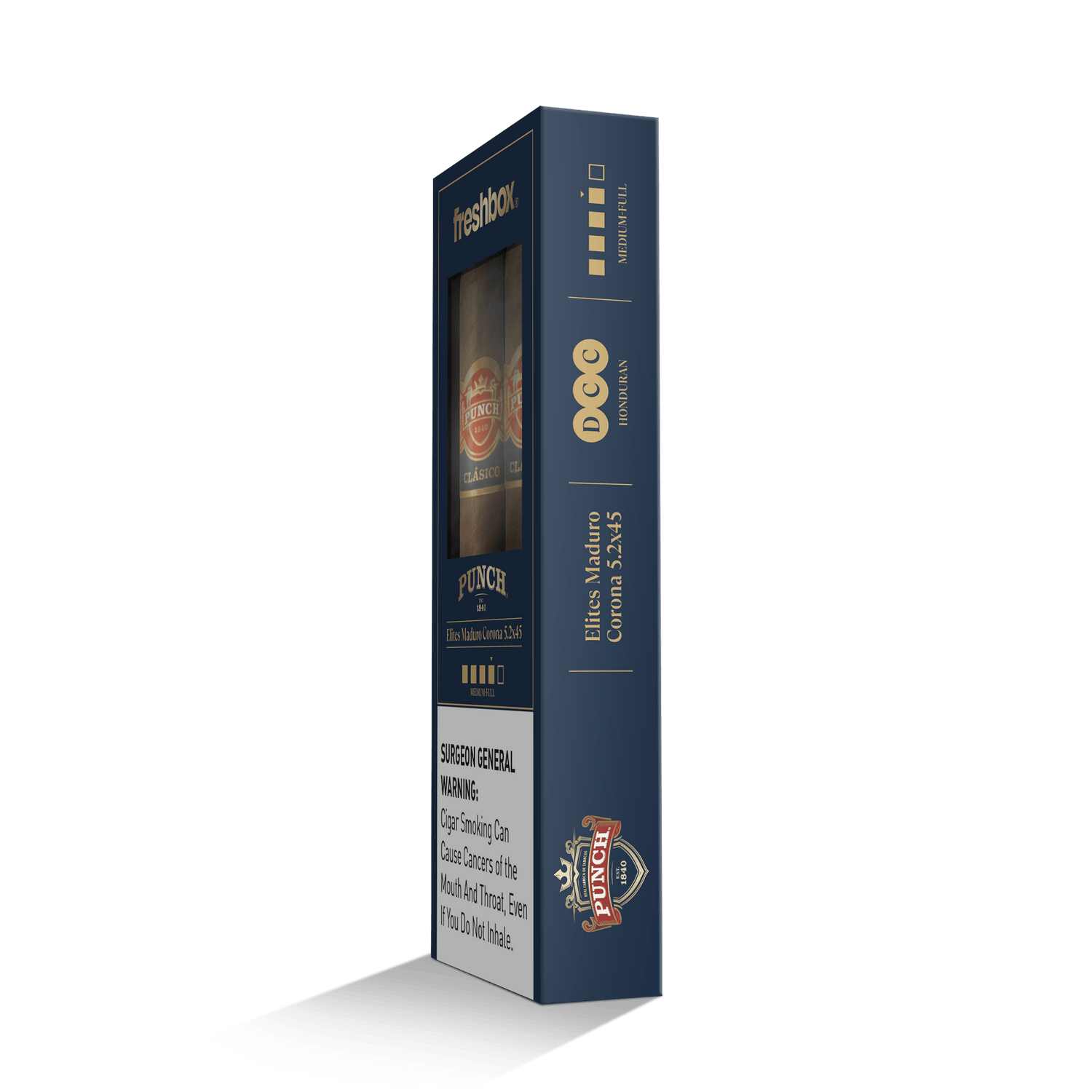 Punch Elites Maduro 5.2x45 FreshBox | Cigar 3-Pack - Liquor Boutique