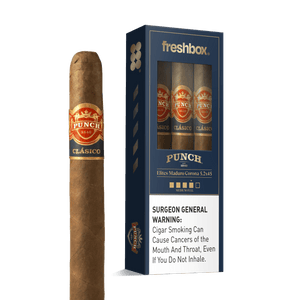 Punch Elites Maduro 5.2x45 FreshBox | Cigar 3-Pack - Liquor Boutique