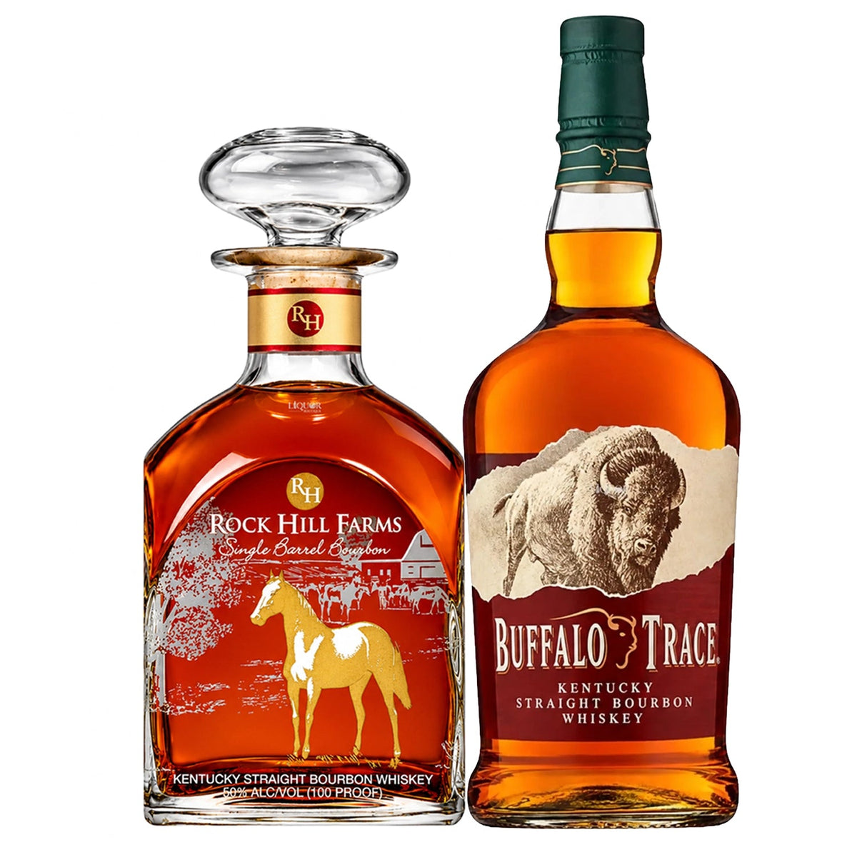 Rock Hill Farms & Buffalo Trace Bourbon Whiskey Bundle 750ml - Liquor Boutique