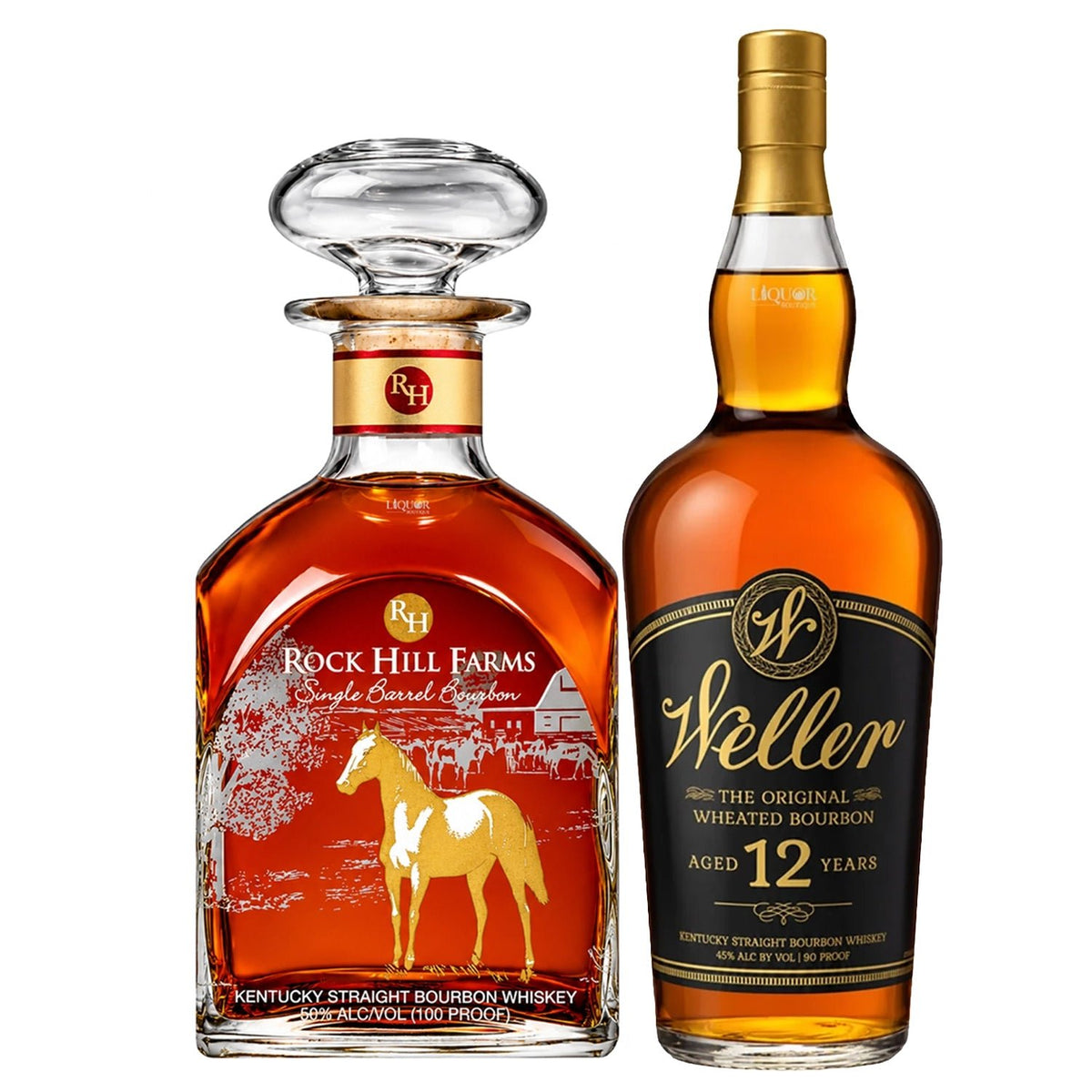 Rock Hill Farms & Weller 12 Year Bourbon Whiskey Bundle 750ml - Liquor Boutique