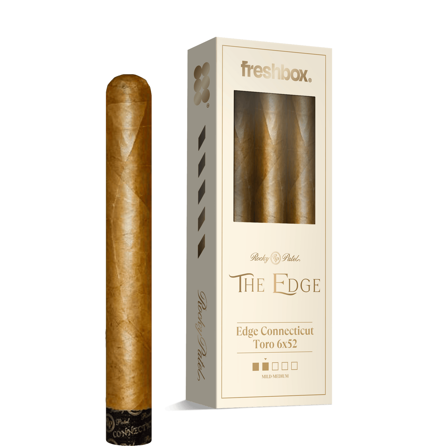 Rocky Patel Edge Connecticut Toro 6x52 FreshBox | Cigar 3-Pack - Liquor Boutique
