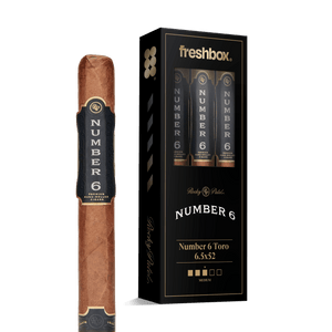 Rocky Patel Number 6 Toro 6.5x52 FreshBox | Cigar 3-Pack - Liquor Boutique