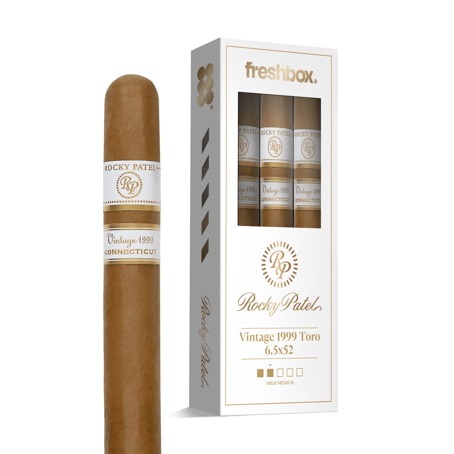 Rocky Patel Vintage 1999 Toro 6.5x52 FreshBox | Cigar 3-Pack - Liquor Boutique