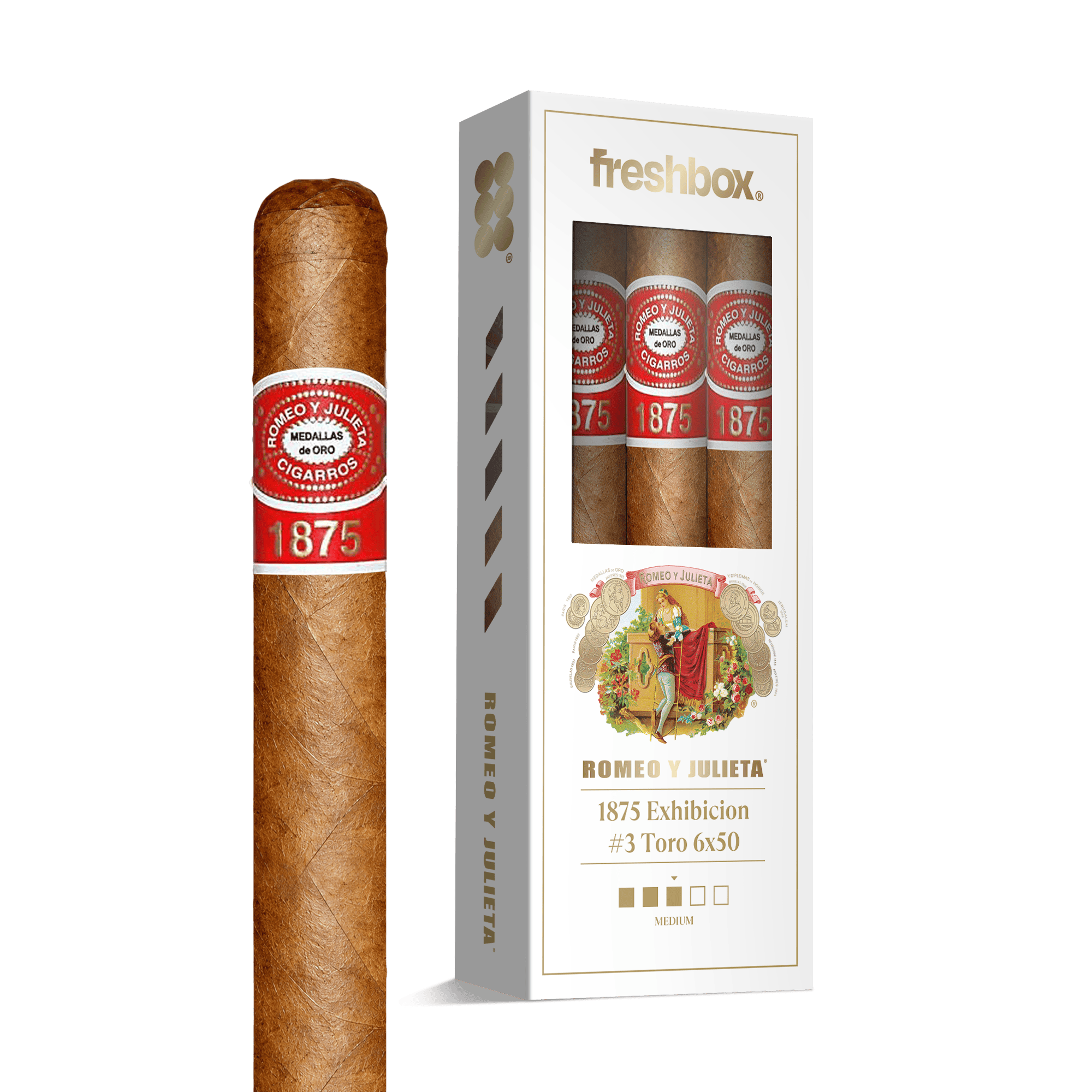 Romeo Y Julieta 1875 Exhibicion #3 6x50 FreshBox | 3-Pack