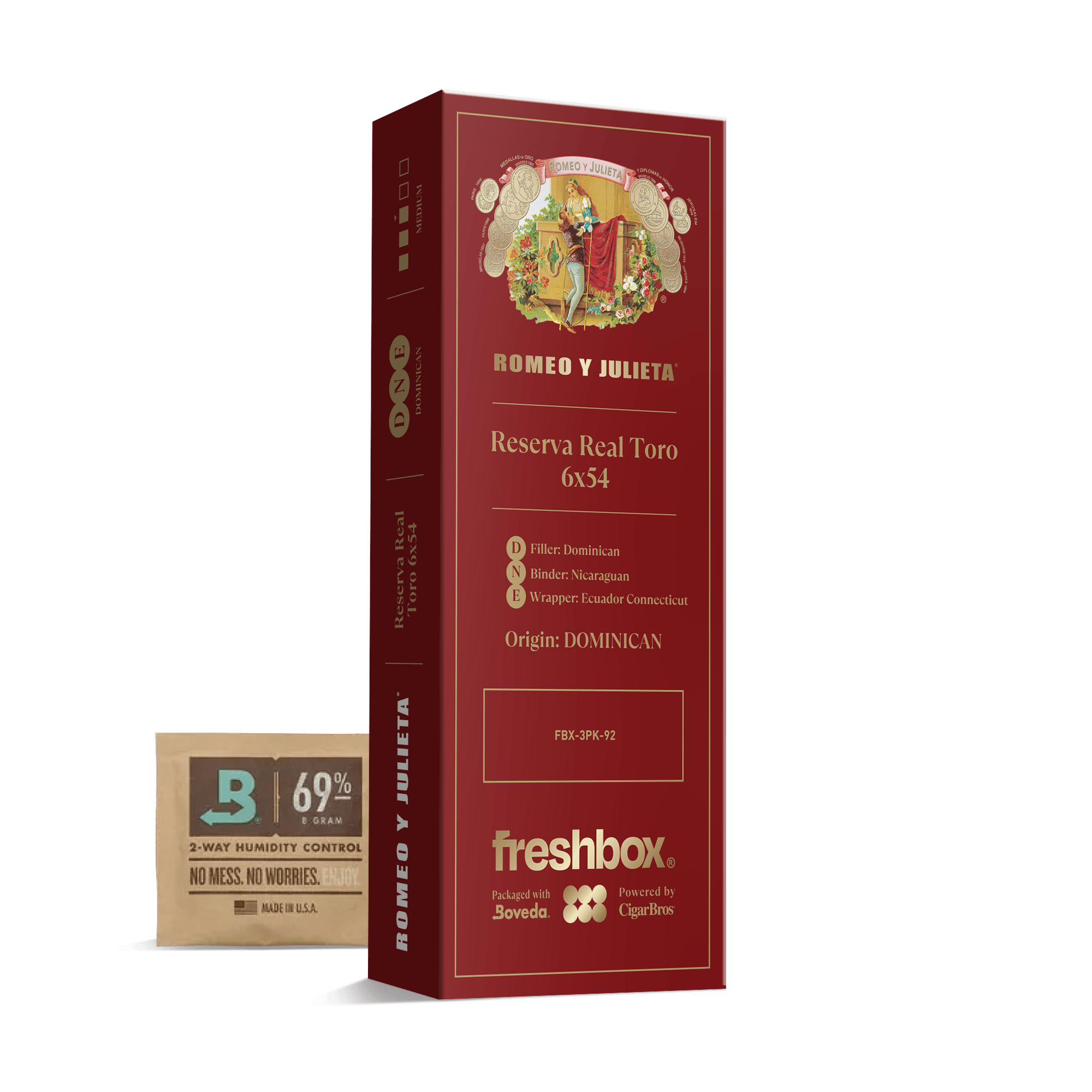 FreshBox packaging with Boveda humidity pack