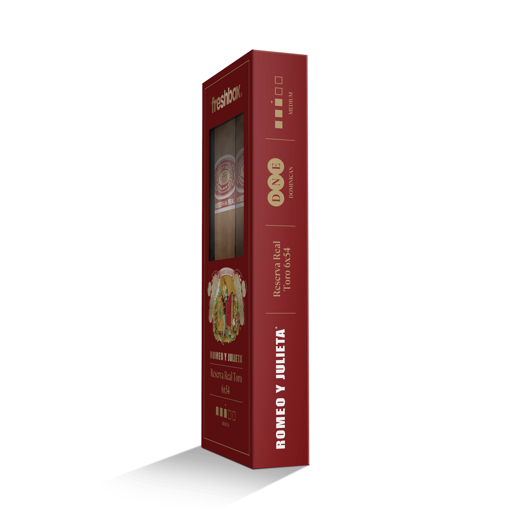 Three Romeo y Julieta Reserva Real Toro cigars