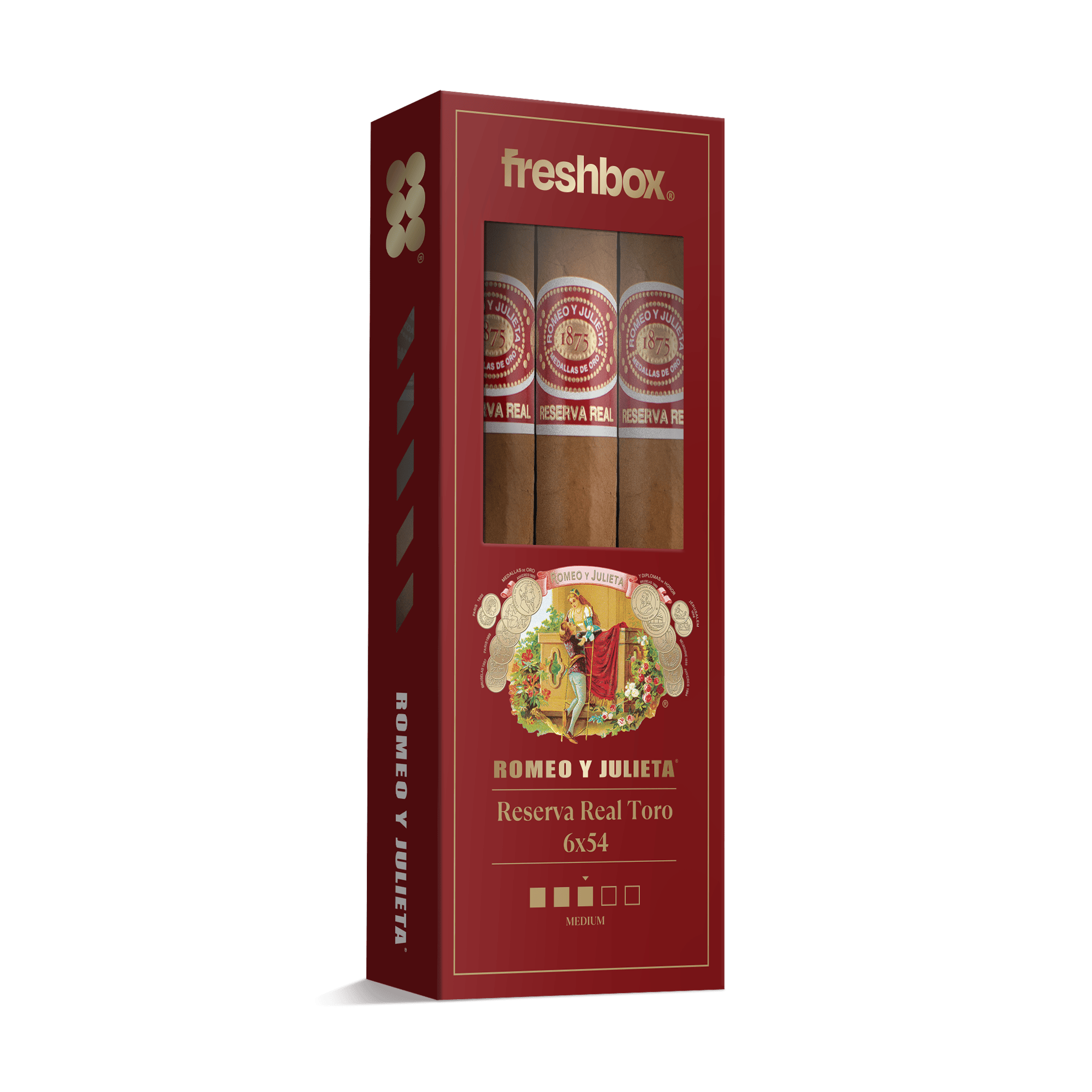 Romeo y Julieta Reserva Real Toro cigar in FreshBox 3-Pack