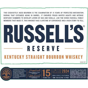 Russell's Reserve 15 Year Old Limited Release Bourbon 750ml - Liquor Boutique