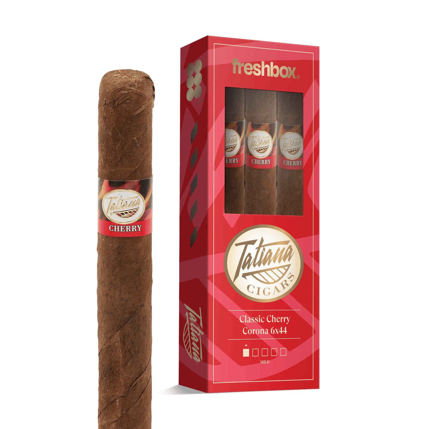 Tatiana Classic Cherry Corona 6x44 FreshBox | Cigar 3-Pack - Liquor Boutique