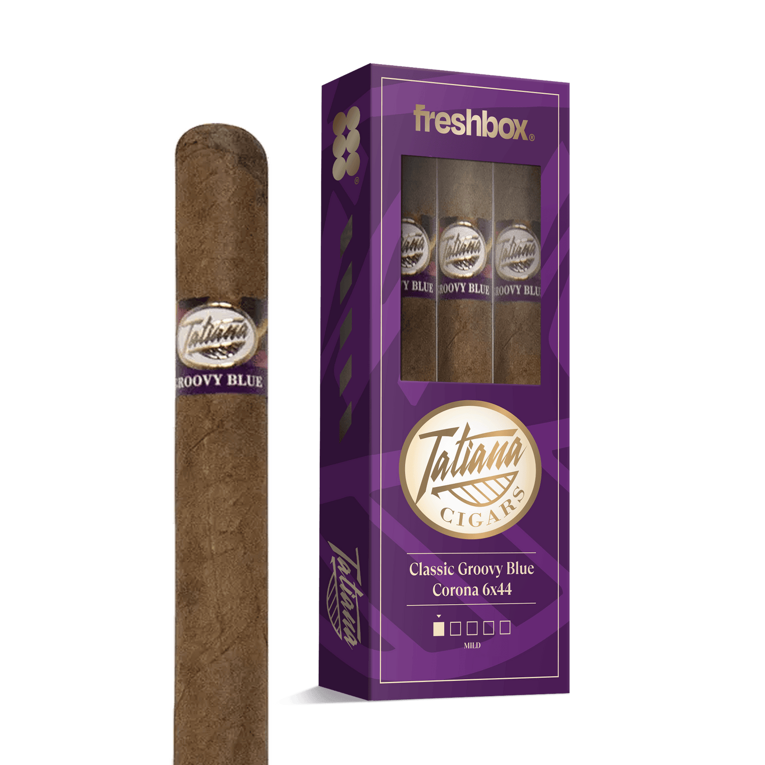 Tatiana Classic Groovy Blue Corona 6x44 FreshBox | Cigar 3-Pack - Liquor Boutique