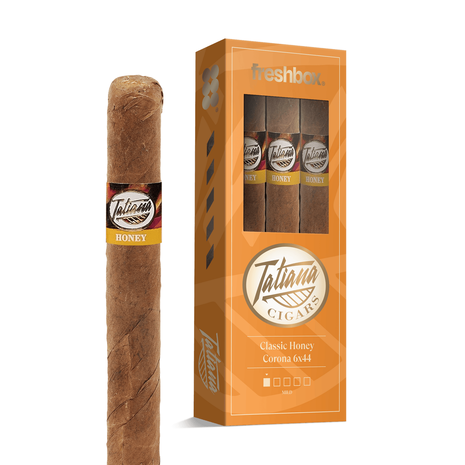Tatiana Classic Honey Corona 6x44 FreshBox | Cigar 3-Pack - Liquor Boutique