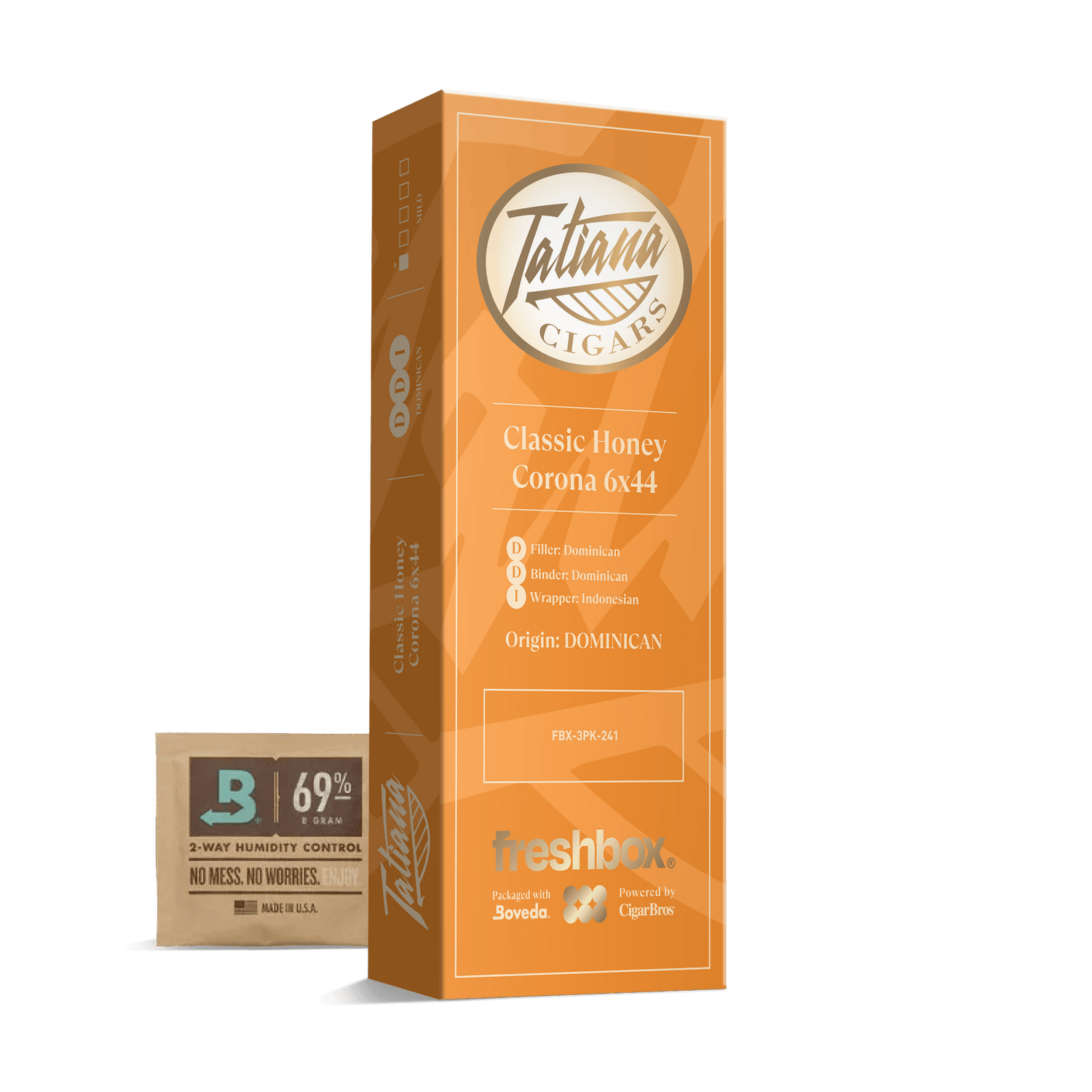 Tatiana Classic Honey Corona 6x44 FreshBox | Cigar 3-Pack - Liquor Boutique