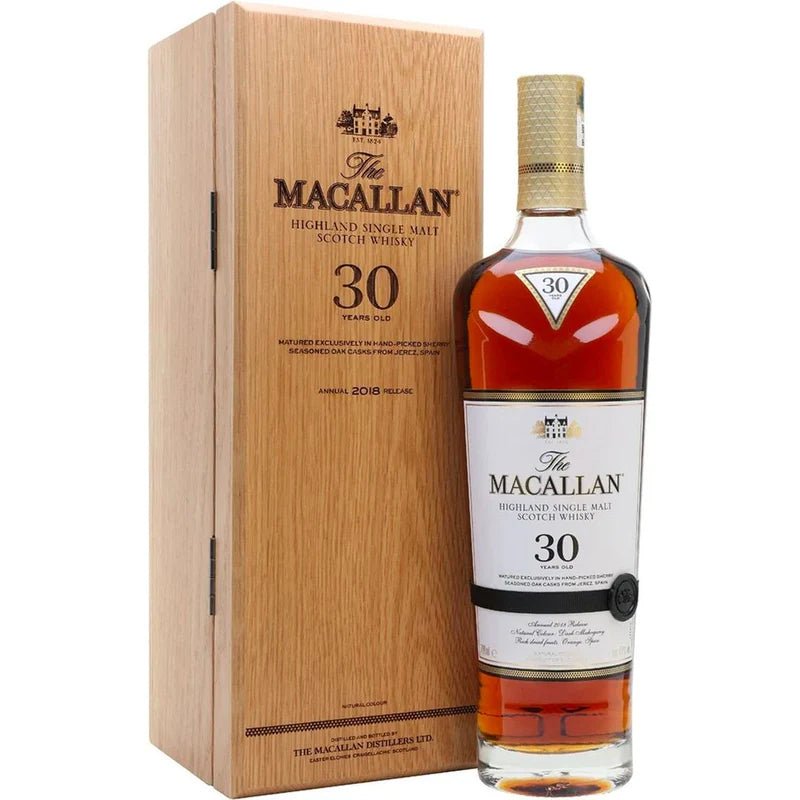 The Macallan Sherry Oak 30 Year Single Malt Scotch Whiskey 750ml - Liquor Boutique